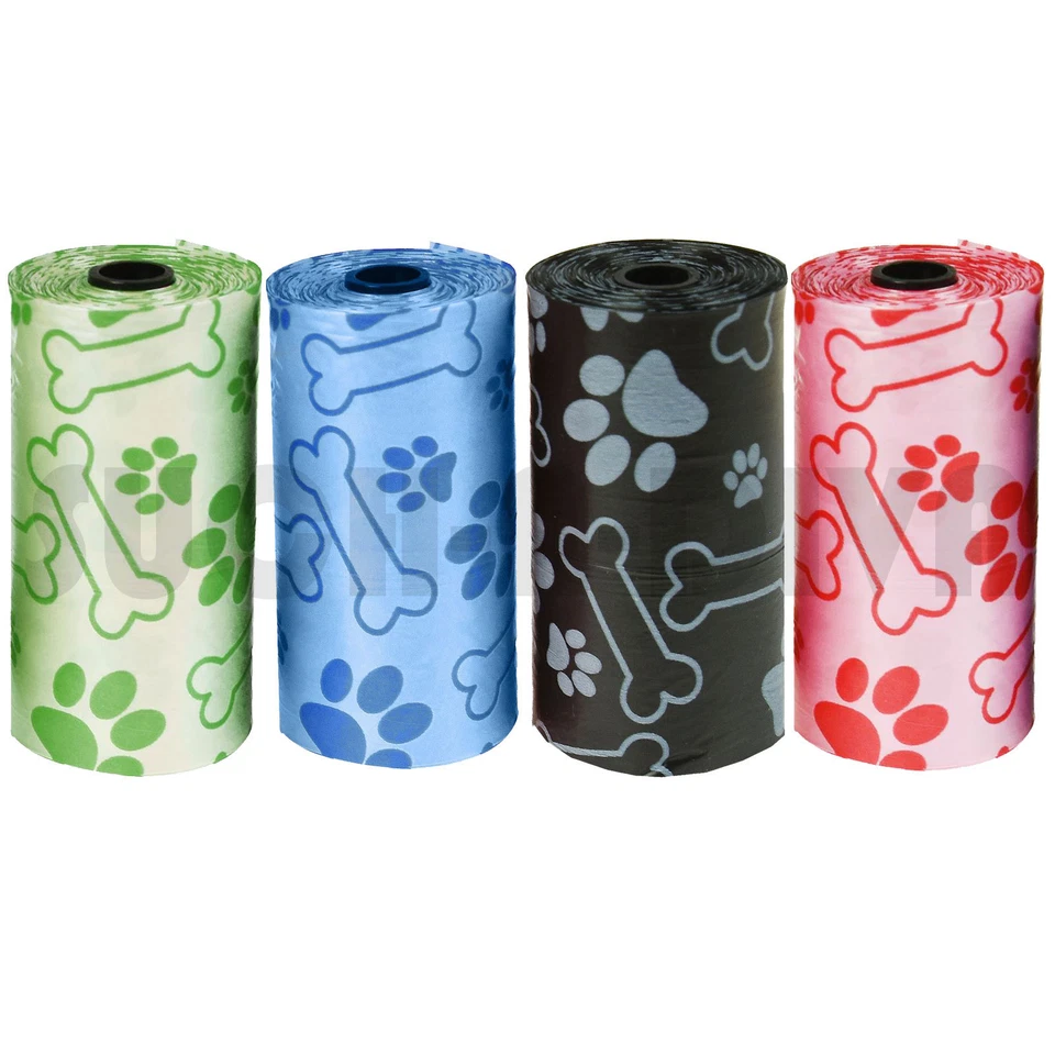 60 Refill Bags Doggy Waste  Pet Pooper Scooper Bag Dog Cat Waste Poop Toilet  - Image 1 of 1