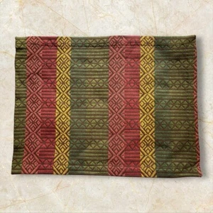 Tag Woven Geometric Patterned Fabric Placemats 14"x19" Set of 6 – *New* - Picture 1 of 9