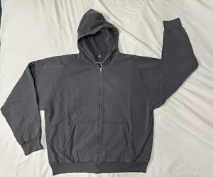 Sudadera con Capucha Yeezy Gap Talla XL Cremallera Inédita Poética Negra NUEVA - Imagen 1 de 13