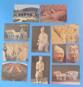Set of 10 Qin Dynasty Terra Cotta Warriors Postcards; China/New - Picture 1 of 3