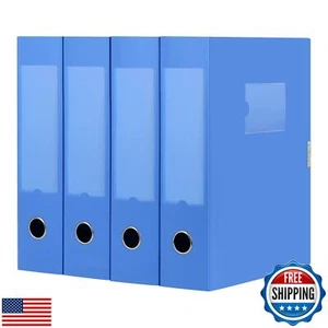 HUA JIE A4 Storage File Boxes Plastic Archives Cases with Lid, File Folder Or - Bild 1 von 5