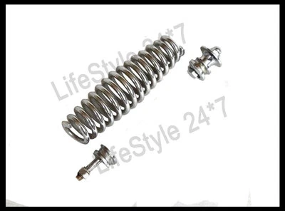 New BSA M20 M21 Fork Girder Spring Chrome With Top & Bottom Fitting Nuts - Image 1 of 3