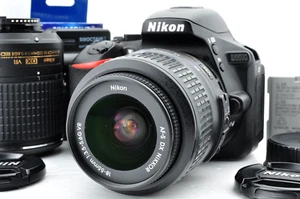 [Mint sc:3269 (3%)] Nikon D5500 DSLR 24.2MP w/18-55mm 55-200mm from Japan #2471 - Picture 1 of 15