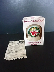 CAMPBELLS SOUP KIDS CHRISTMAS ORNAMENT GLASS BALL 1983 MIB - Picture 1 of 8