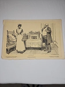 Charles Dana Gibson Girl 1906 "A Hopeless Case" impresión original. - Imagen 1 de 5