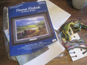 Candamar Cross Stitch Thomas Kinkade-Emerald Isle Cottage #50895-OPEN KIT - Picture 1 of 1