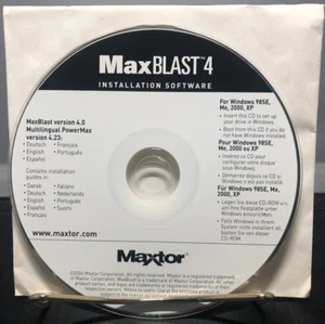 Maxtor 2006 Max Blast 4 Installation Software CD-ROM Multilingual Power Max 4.23 - Picture 1 of 9