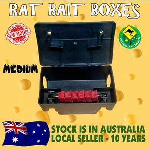 Bait Station Medium Trap WITH BAIT - Rat Mouse Rodent Mice heavy Duty Auto Lock - Picture 1 of 17