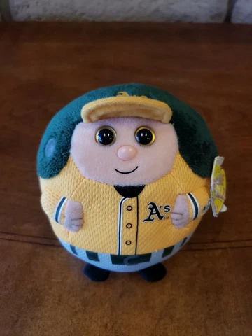 TY Inc. / MLBP 2013 A's Oakland Athletics 5" Beanie Ballz Baseball Plush MWMTs Cover