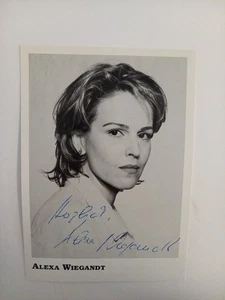Alexa Wiegandt - - autografo originale - circa 15x10 cm - biglietto autografo - Foto 1 di 1