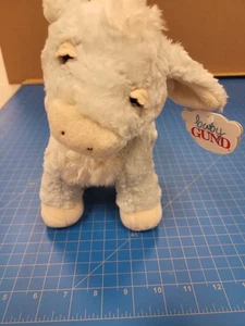 Baby GUND Sweetfeet Donkey Wind Up Musical Lullaby Plush Pale Blue Stuffed - Foto 1 di 5