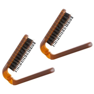 2 Pcs Reisekamm Damen Zusammenklappbare Reisehaarbürste Faltbare - Bild 1 von 12