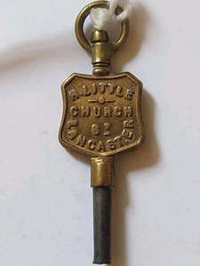 H Little Church St Lancaster Advertising Pocket Watch Key - Picture 1 of 2
