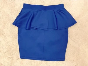 BEBE BLAUER BLEISTIFTROCK SCHÖSSCHEN NEU NEU NEU MIT ETIKETT SMALL S - Bild 1 von 2