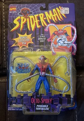 SERIE ANIMADA SPIDER-MAN OCTO-SPIDEY A.F MARVEL/TOYBIZ 1995 EXHIBIDA  Foto 1 de 3