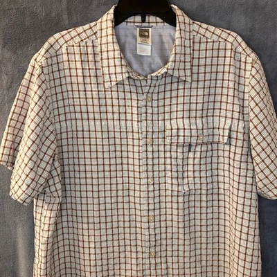 Camisa The North Face Para Hombres XL a Cuadros Manga Corta Abotonada Ligera Exterior Foto 1 de 4