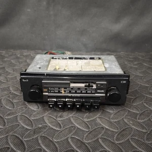 Philips Car Stereo Radio 22AN Cassette Player Vintage Black Face Plate Smashed - Picture 1 of 11