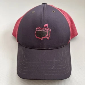 Masters Augusta National Golf Club Baseball Hat, Pink Gray Stitched Logo - Picture 1 of 4