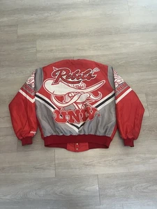 Vintage 90s Chalk Line UNLV Rebels Fanimation Bomber Jacket Size XL USA Made - Picture 1 of 7