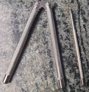 Unused Stainless Steel Nutcracker +Pick Set for Walnut Nuts Seafood Crab Lobster - Picture 1 of 1