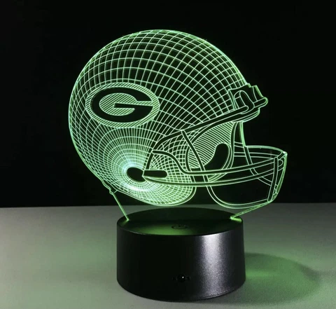 Green Bay Packers NFL FOOT BALL TEAM LED Light Lamp Collectible Home Decor Gift Cover