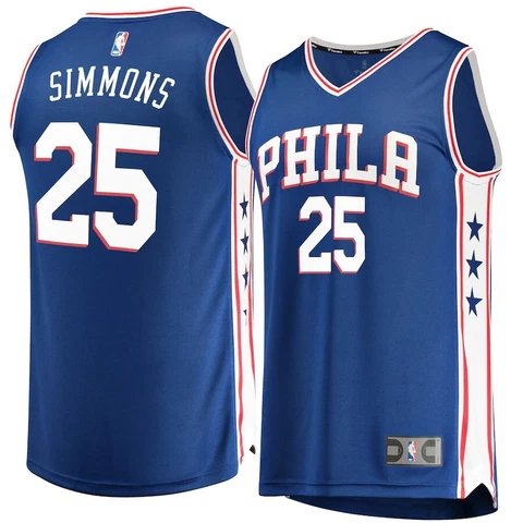 Fanatics Ben Simmons Philadelphia 76ers Fast Break Jersey Icon Edition 5XL New Cover