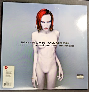 Marilyn Manson Mechanical Animals Vinyl 2x12" Record 1998 First Press Blue White - Imagen 1 de 23