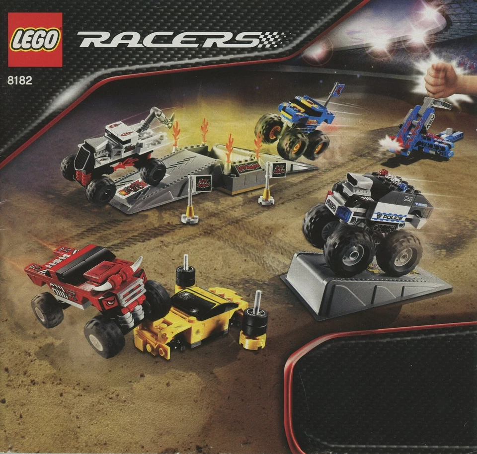 Retired LEGO Racers  #8182 - Monster Crushers / Racers / Instruction Manual Only - Image 1 of 1