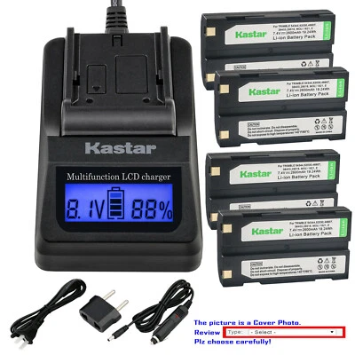 Cargador rápido de batería LCD Kastar para Ei-D-Li1 Trimble 38403 HP PhotoSmart 912 Foto 1 de 4