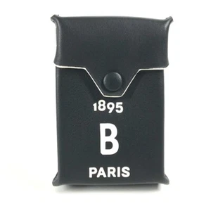 Berluti NEW LOGO Cigarette Case Pouch Bicolor Cigarette case Leather Black/White - Picture 1 of 12