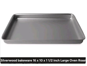 Silverwood  Shallow Roasting Tray 16" x 10" x 1.5".  Silver anodised. - Picture 1 of 1