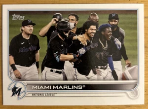 2022 Topps Series 1 Miami Marlins Team Leaders Miguel Rojas Jesus Aguilar 326 NM - Picture 1 of 2