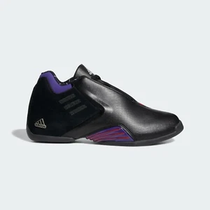 NEW MEN ADIDAS T-MAC 3 RESTOMOD RAPTORS BASKETBALL GY2394 BLACK PURPLE RED SZ 11 - Picture 1 of 13