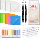 ‎ 700 Sheets Transparent Sticky Notes - 3"X3" Clear Sticky Notes Tabs, with Stor
