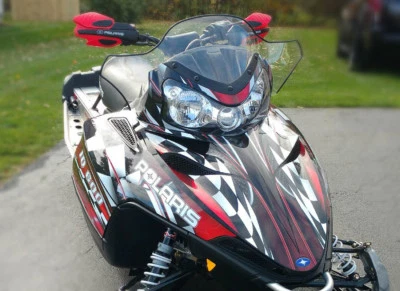 POLARIS IQ SHIFT RMK DRAGON sled graphics custom wrap kit #2500 Red  - Image 1 of 3