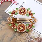 Flower Round Hair Accessories Clips - Rhinestone Jewelry Women Hairclips 1pcs