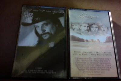2 CASSETTE The Highwayman Johnny Cash Willie Nelson SEALED Waylon Jennings WOLF - Image 1 of 4