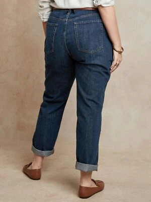 Pantalones de mezclilla Banana Republic para mujer con curvas de pierna recta talla 29/8 altos nuevos con etiquetas lavado oscuro Foto 1 de 4