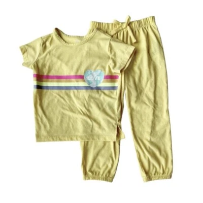 Gap Rainbow Earth Two Piece PJs Size 4 - Image 1 of 4