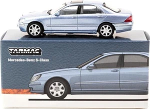 Mercedes-Benz Classe S (W220) bleu clair métallisé au 1/64 de Tarmac T64G-072-BL - Imagen 1 de 5