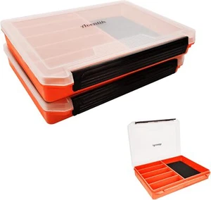 Aventik Fish Tackle Box Schlitz Schaumstoffkoffer Jigbox Kopf Haken Spinner Löffel Aufbewahrung - Bild 1 von 24