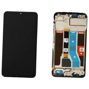 LCD DISPLAY GLAS TOUCHSCREEN BILDSCHIRM MIT RAHMEN FÜR REALME C51 4G RMX3830 SCHWARZ - Bild 1 von 6