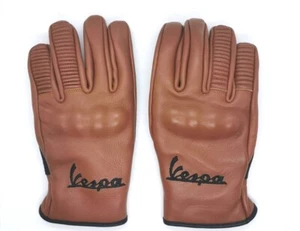 Vespa Scooter Rustic Brown Gloves Italian Leather PX GS RALLY GTS GTV LT LML - Picture 1 of 5