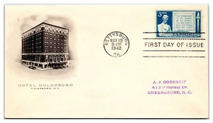 #978 Abraham Lincoln's Gettysburg Dirección 85 Aniversario Hotel Goldsboro Env (LG4 - Imagen 1 de 1