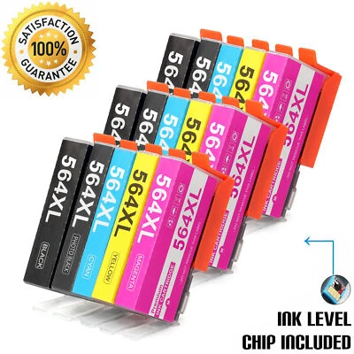 Printer Ink Cartridge for HP 564XL 564 XL Photosmart 5525 6520 6525 7520  LOT - Image 1 of 4