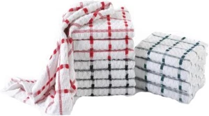Asciugamani da tè 100% cotone spugna morbidi da cucina pulizia piatti asciugatura 65 x 40 cm - Foto 1 di 8