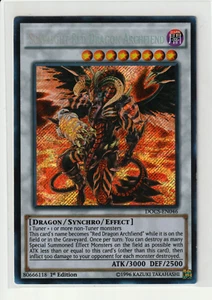 1996 Yu-Gi-Oh! 1st EditionGhost Rare Scarlight Red Dragon Archfiend #DOCS-EN046 - Picture 1 of 2