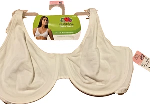 NEW w/ Tags Fruit Of The Loom Bra Cotton Stretch 40D #9292 White - Picture 1 of 5