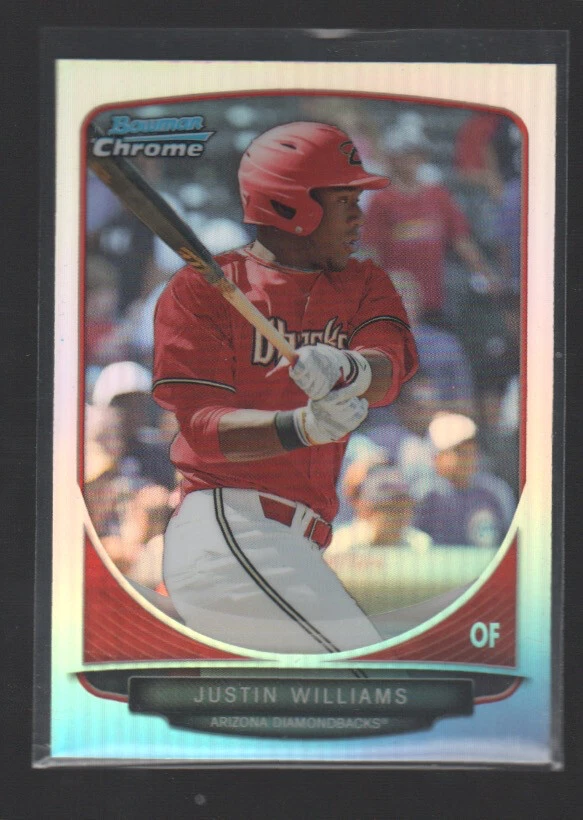 JUSTIN WILLIAMS 2013 BOWMAN CHROME DRAFT PROSPECTS REFRACTOR #BDPP94 - Image 1 of 1