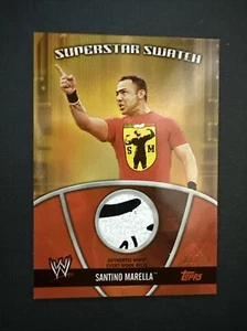 2010 Topps WWE Santino Marella Swatch Card S-SA Wrestler 22/99 - Picture 1 of 2